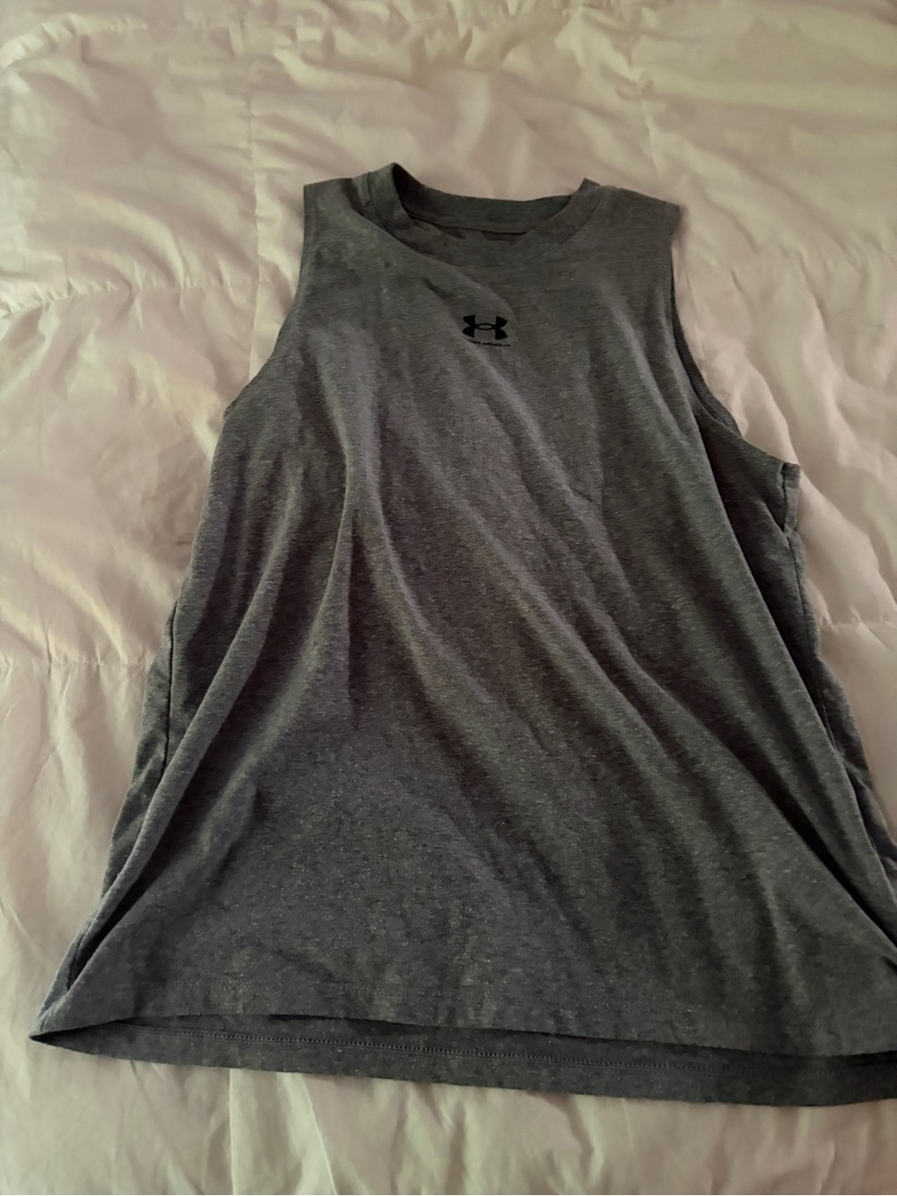 Under Armour Gray Sleeveless Performance Tank